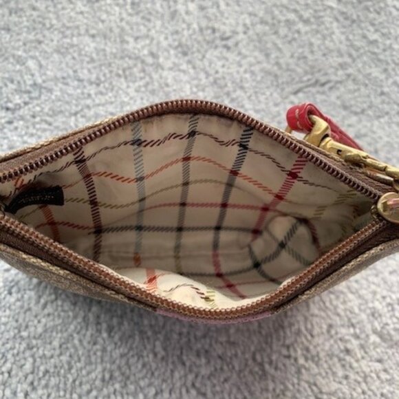 Coach Signature Canvas Wristlet (Vintage Y2K) in Pink and Tan - Picture 5 of 5